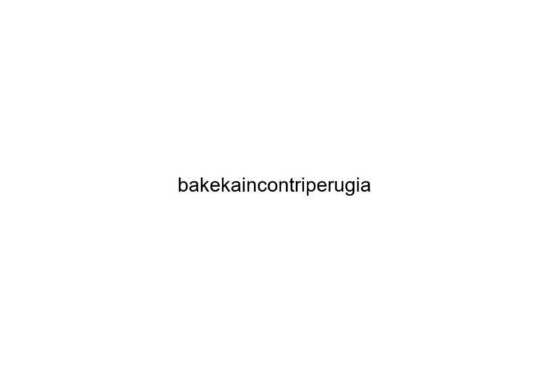 bakekaincontriperugia