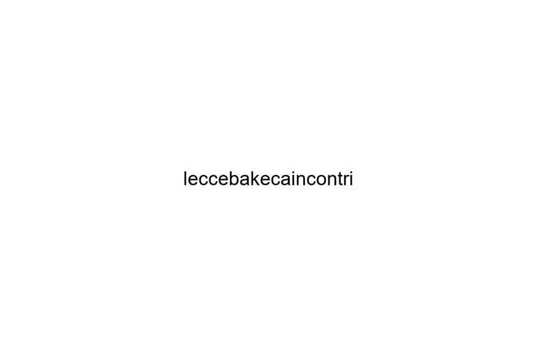 leccebakecaincontri