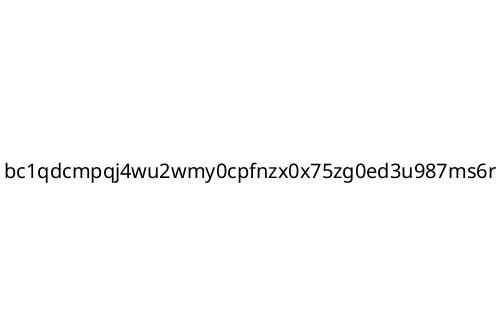bc1qdcmpqj4wu2wmy0cpfnzx0x75zg0ed3u987ms6r