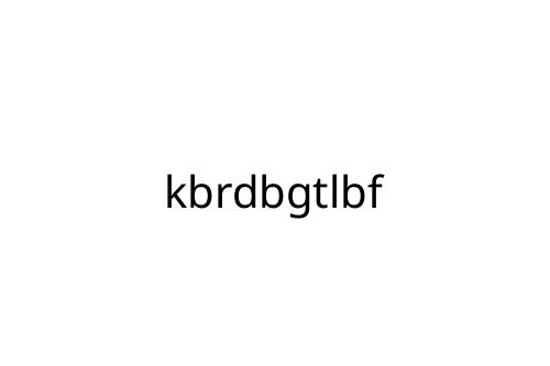 kbrdbgtlbf
