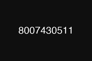 8007430511