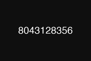 8043128356