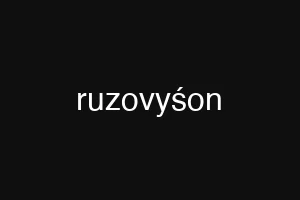 ruzovyśon