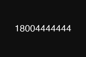 18004444444