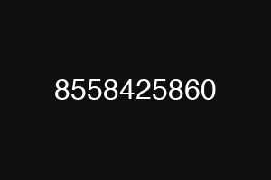 8558425860